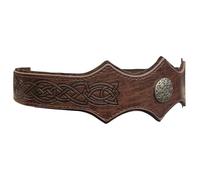 pumpumlia Bandeau médiéval noir unique sculpté pour costume et fêtes