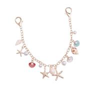 pumpumlia Bijoux à breloques sur le thème de la mer d'inspiration vintage - Chaîne de perles unique - Bijoux de vacances de plage pour femme, taille unique, Comme décrit, Comme décrit.