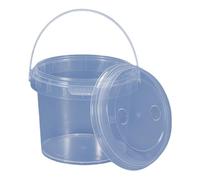 pumpumlia Boîte de rangement robuste transparente pour aliments, congélateur, lait, thé, pour restaurants, restauration, usage domestique avec couvercles