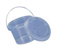 pumpumlia Boîte de rangement robuste transparente pour aliments, congélateur, lait, thé, pour restaurants, restauration, usage domestique avec couvercles