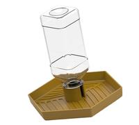pumpumlia Bol d'alimentation amovible pour nourriture et eau pour dragons barbus Reptiles Distributeur d'eau automatique pour reptiles Amphibiens Bol d'eau