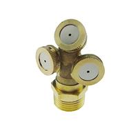 pumpumlia Buse en laiton à 3 trous pour jardin, arroseurs, raccord d'arrosage, connecteur d'arrosage de jardin, arroseur d'eau pour gazon