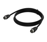 pumpumlia Câble adaptateur 4 broches DIN mâle vers mâle pour connexion audio et vidéo