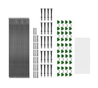 pumpumlia Cerceaux de serre pour lits surélevés - Cadre en fibre amovible - Tunnel de culture pour jardin - Tissu - Couverture de rangée de plantes - Supports de jardin - Filet de barrière