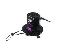 pumpumlia Chapeau d'araignées d'Halloween avec sangle réglable - Chapeau formel doux et respirant pour animal domestique - Accessoire de costume d'Halloween doux et respirant