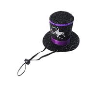 pumpumlia Chapeau d'araignées d'Halloween avec sangle réglable - Chapeau formel doux et respirant pour animal domestique - Accessoire de costume d'Halloween doux et respirant