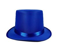 pumpumlia Chapeau haut de couleur vive pour bal masqué, fête, gentleman chapeau jazzy avec ceinture pour adulte, accessoire tendance pour spectacles sur scène