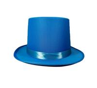 pumpumlia Chapeau haut de couleur vive pour bal masqué, fête, gentleman chapeau jazzy avec ceinture pour adulte, accessoire tendance pour spectacles sur scène