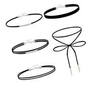 pumpumlia Collier en tissu double couche facile à utiliser - Design respirant pour un confort tout au long de la journée - Bijoux minimalistes en tissu empilable, taille unique, Comme décrit, Comme