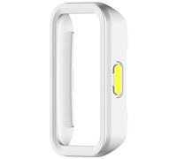 pumpumlia Coque solide et légère à moitié ouverte offrant une protection complète pour bracelet 10 9 8, Argenté/vert