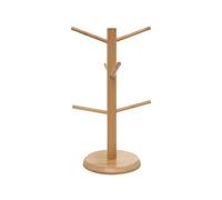 pumpumlia Élégant porte-gobelet en bois - Présentoir et rangement en forme d'arbre - Solution de rangement pour comptoir