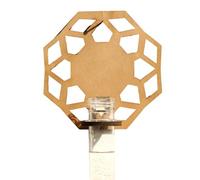 pumpumlia Étagère d'angle en forme de fleur - Support mural en cristal - Rangement flottant en bois pour la maison - Étagère de rangement multi-couches