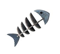 pumpumlia Étagère murale en bois naturel en forme d'arête de poisson style méditerranéen pour dortoir, maison, bureau, décoration murale