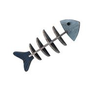 pumpumlia Étagère murale en bois naturel en forme d'arête de poisson style méditerranéen pour dortoir, maison, bureau, décoration murale
