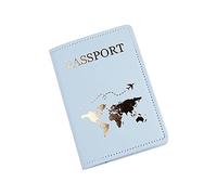 pumpumlia Étiquette de voyage tendance en cuir PU avec lettre imprimée pour valise, adresse