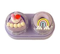 pumpumlia Étui à lentilles et outil de retrait compact en caoutchouc pour lentilles souples, D