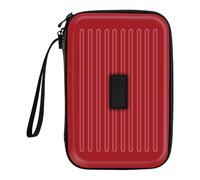 pumpumlia Étui de protection professionnel en acier souple pour 6 fléchettes, Rouge