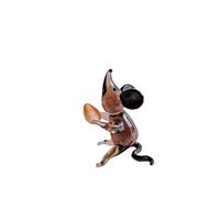 pumpumlia Figurine miniature fantaisiste en verre portant des œufs - Décoration amusante pour la maison - Décoration pour ami ou famille - Figurine créative en verre volant des œufs