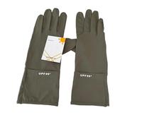 pumpumlia Gants de cyclisme à manches longues antidérapants, protection solaire, léger, respirant, gants de cyclisme en plein air pour femmes, gants antidérapants longs et fins pour l'équitation