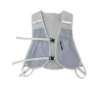 pumpumlia Gilet de course réglable avec support de téléphone, sacs à dos légers, réfléchissants, poche à eau extérieure réfléchissante, pour la nuit