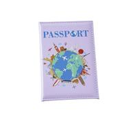 pumpumlia Housse de passeports en cuir PU avec impression couleur pour passeports et cartes de crédit, a, Beauté de masse