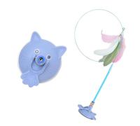 pumpumlia Jouet interactif pour animaux de compagnie avec base à ventouse pour exercices et jeux de félins actifs