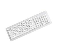 pumpumlia Lot de 104 touches XDA blanches sans lettrage Durabilité pour les amateurs de clavier minimalistes et une utilisation au bureau à domicile