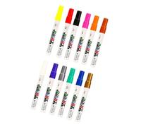 pumpumlia Lot de 12 marqueurs de peinture à pointe de 3 mm, résistants à l'alcool, imperméables à base d'huile pour mécaniciens, constructeurs et projets de construction, résistants aux hautes