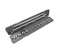 pumpumlia Lot de 15 clés à cliquet et clés à cliquet pour divers véhicules automobiles, usage domestique, réparations quotidiennes, travail automobile, cliquet rapide