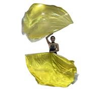 pumpumlia Lot de 2 drapeaux de danse en demi-cercle avec tige évolutive pour accessoires durables