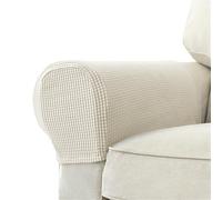 pumpumlia Lot de 2 housses de protection extensibles pour accoudoirs de canapé et fauteuil
