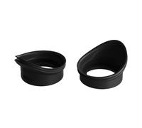 pumpumlia Lot de 2 paires d'œilletons souples en silicone souple pour microscopes stéréo biologiques télescopes travaux de laboratoire