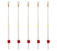 pumpumlia Lot de 5 indicateurs de frappe pour canne à pêche d'hiver - 10 cm - Pointe supérieure - Accessoire de glace - Pointe ABS