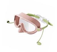 pumpumlia Lunettes de natation pour enfants avec bouchons d'oreilles pour enfants et adolescents de 3 à 16 ans, lunettes de natation à large vue, grenouilles résistantes à l'eau, plongée avec tuba