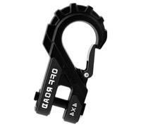 pumpumlia Manille de remorquage renforcée avec revêtement anti-érosion en acier robuste avec goupille amovible pour véhicules routiers crochet de remorque avec protection en caoutchouc