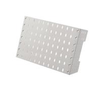 pumpumlia Organisateurs adhésifs de salle de bain en ABS, étagère murale pour rangement de cuisine sans perçage, installation portable, robuste, couvercle de tuyau de protection en ABS avec étagère