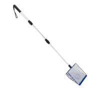 pumpumlia Pelle à litière en métal avec poignée confortable pour ramasser facilement la fente de tamisage pour la plupart des types de litière pour animaux domestiques pelle à volaille