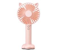 pumpumlia Petit ventilateur de bureau portable en ABS puissant pour amateur de mode ventilateur de bureau léger