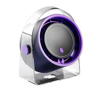 pumpumlia Petit ventilateur de bureau pratique, sans pales confortable, rechargeable, texture ABS pour la maison, la table et le mur silencieux