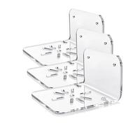 pumpumlia Petite étagère murale en acrylique - Installation simple - Autocollant transparent et clips de câble inclus - Petite étagère pour caméras de sécurité