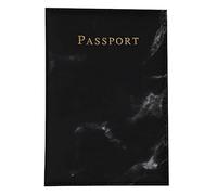 pumpumlia Porte-cartes en marbre avec 2 emplacements pour cartes, étui de protection en cuir synthétique pour homme et femme