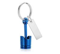 pumpumlia Porte-clés créatif en métal pour cendres de crémation en forme de moteur automobile