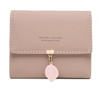 pumpumlia Portefeuille en polyuréthane multi-fentes pour femme et fille, pochette à trois volets, porte-cartes de crédit, porte-monnaie, porte-monnaie, portable, couleurs tendance, D, Beauté de masse