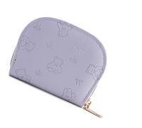 pumpumlia Portefeuille pratique pour femme avec fermeture éclair - Design compact - Intérieur spacieux - Porte-cartes pour cartes de monnaie - Fermeture éclair pour femme, D, Beauté de masse