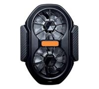 pumpumlia Radiateur de refroidissement pour smartphone avec double ventilateur, pince réglable, fonctionnement silencieux, pour divertissement en déplacement, refroidisseurs de téléphone portable