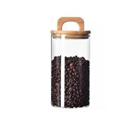 pumpumlia Récipient de rangement en verre transparent pour cuisine, boîte à café, bouteille scellée sous vide