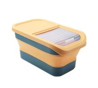 pumpumlia Récipient de stockage alimentaire pliable hermétique avec couvercle pratique pour chien Snacks Organizer Kitchenware pliable pour animaux de compagnie