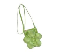 pumpumlia Sac à bandoulière élégant à motif floral en coton respirant pour les trajets quotidiens essentiels et pratiques en coton pour filles, Vert, One Size
