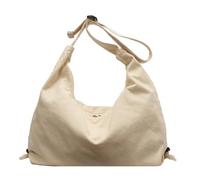 pumpumlia Sac à bandoulière élégant en toile avec sangle réglable de grande capacité pour les jeunes à la mode et le travail quotidien Sac à bandoulière polyvalent, beige, One Size