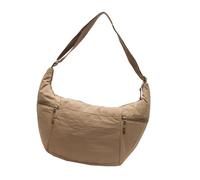 pumpumlia Sac à bandoulière en nylon pour femme avec sangle réglable, sac à bandoulière tendance demi-lune pour un usage quotidien Sac en nylon, kaki, One Size
